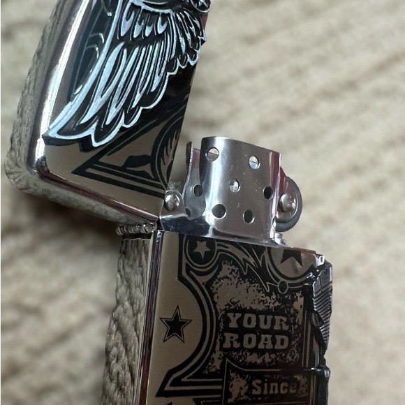 Harley Davidson Lighter Silver New - Picture 3 of 6